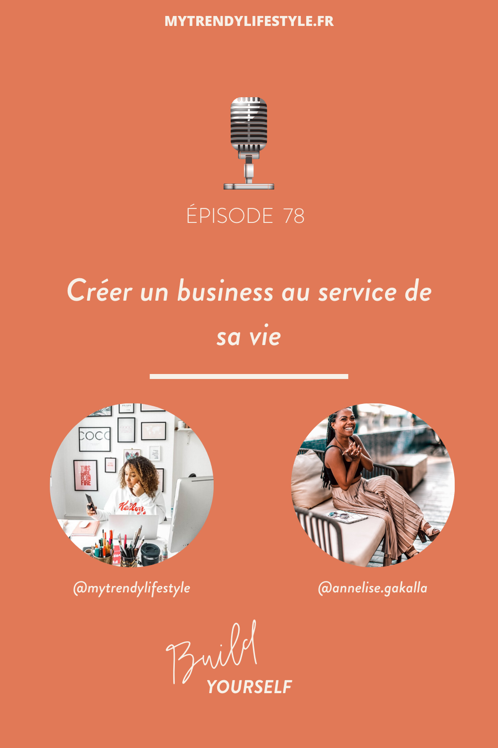 Mettre son business au service de sa vie et non le contraire... C'est le sujet abordé aujourd'hui dans Build Yourself avec Annelise Gakalla Bourdier, reine des challenges.