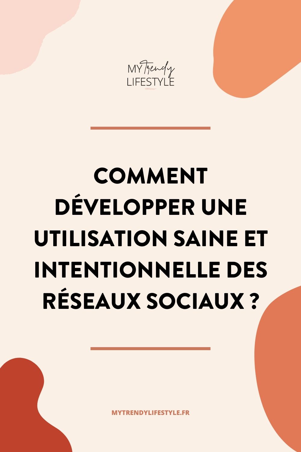 Développer une utilisation saine des réseaux sociaux passe également par le fait de définir Pourquoi on utilise les réseaux sociaux. Lorsque vous n'avez pas une idée claire de votre POURQUOI vous aurez tendance à faire une utilisation excessive et non modérée.