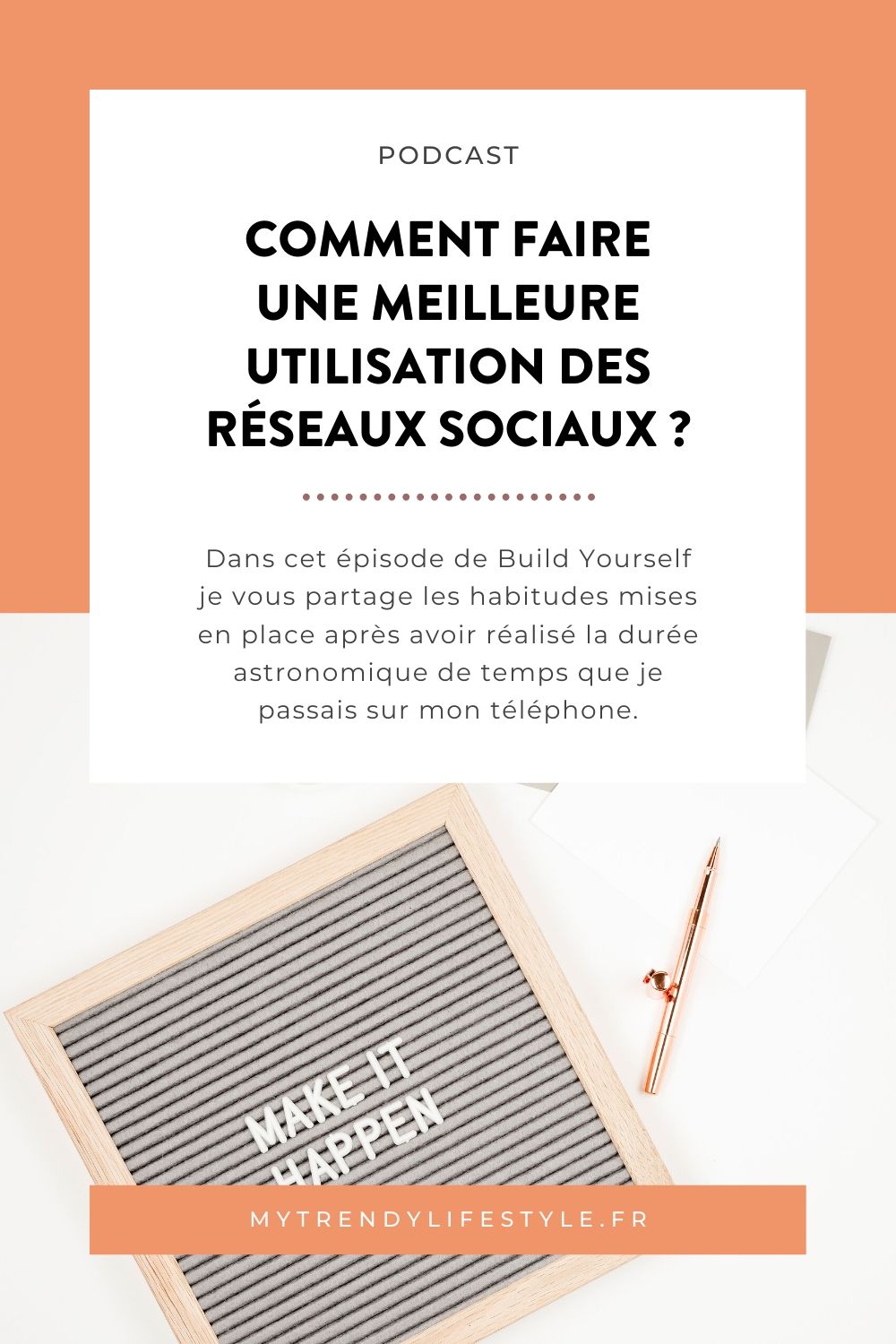 Quelles habitudes m'ont permis de développer une relation saine avec les réseaux sociaux sans impacter mon business ? C'est ce que je vous dévoile dans cet épisode de Build Yourself.