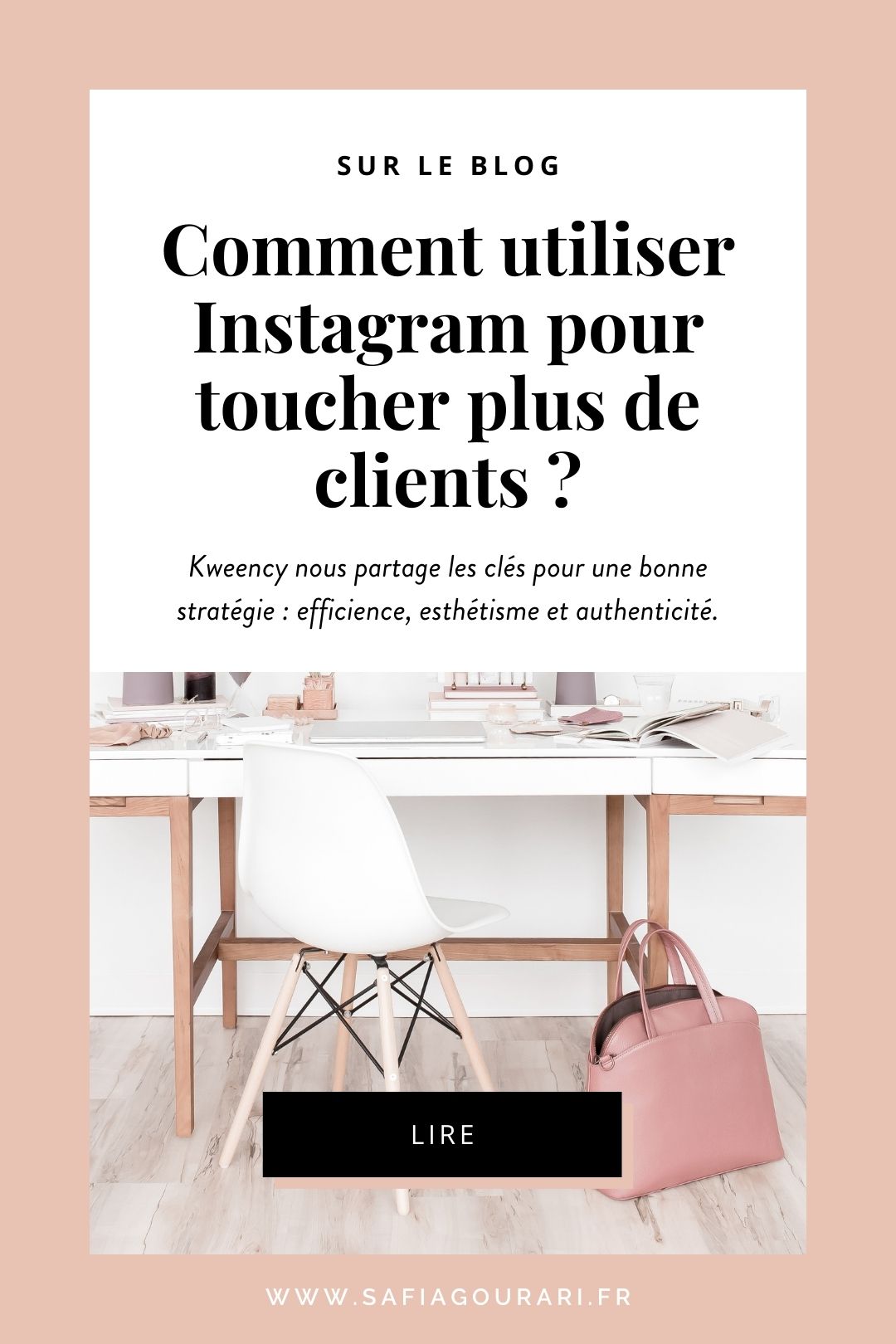 Derrière le compte Insta Kweency, se cache Chloé, spécialiste d’Instagram. Elle aide les entrepreneurs & influenceurs, à accroître leur audience grâce au marketing digital sur les réseaux sociaux.